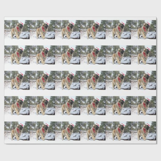 Santa leonberger cadeaupapier (Vlak)