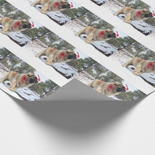 Santa leonberger cadeaupapier (Hoek)