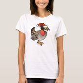 Santa Lesser Prairie-Chicken T-shirt (Voorkant)