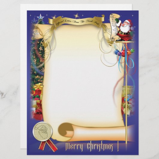 Santa Letter Briefhoofd (Voorkant / Achterkant)