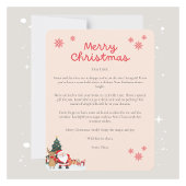 Santa Letter Christmas Kaart voor kinderen