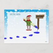 Santa Letter, Christmas List, Postcard For kids Feestdagenkaart (Achterkant)