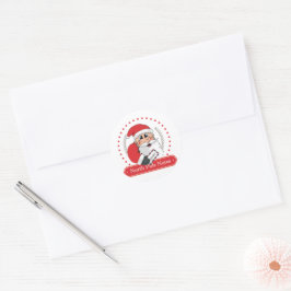 Santa Letter Ronde Sticker