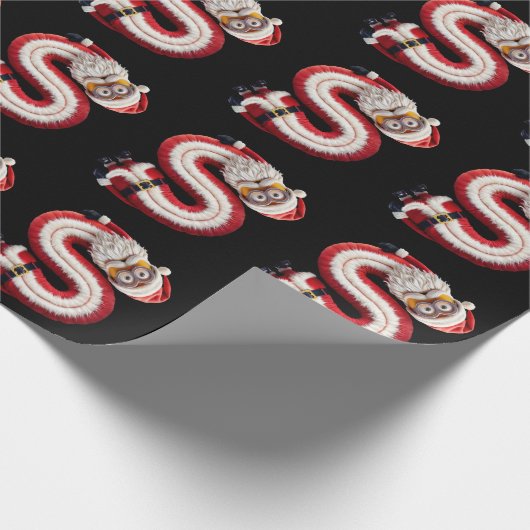 Santa letter S Cadeaupapier (Hoek)