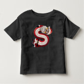 Santa letter S Kinder Shirts (Voorkant)
