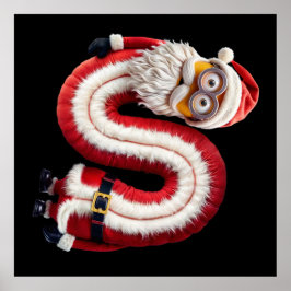 Santa letter S Poster
