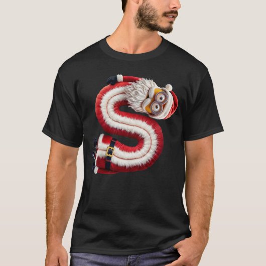 Santa letter S T-shirt (Voorkant)