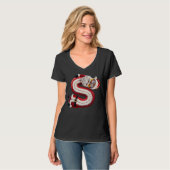 Santa letter S T-shirt (Voorkant volledig)