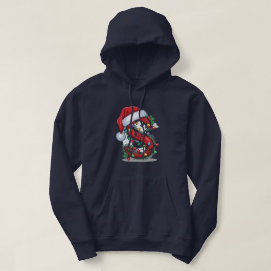 Santa Letter S T-shirt - Feestelijke levendige ker (Design voorkant)