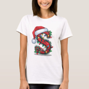 Santa Letter S T-shirt - Feestelijke levendige ker