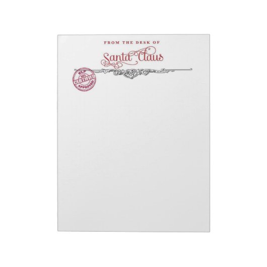 Santa Letterhead Notitieblok (Linkerzijde)