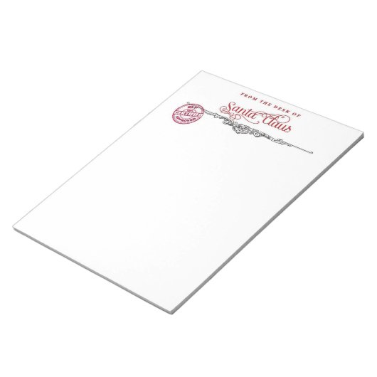Santa Letterhead Notitieblok (Schuin)