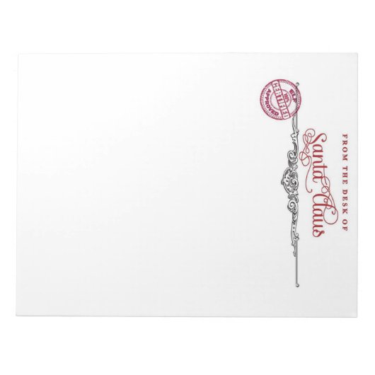 Santa Letterhead Notitieblok (Voorkant)