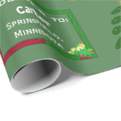 Santa Levering aan naam en locatie Cadeaupapier (Rol Hoek)