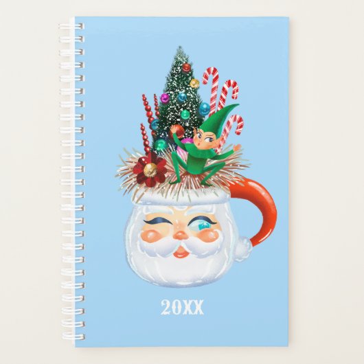 Santa lichtblauw Planner (Voorkant)