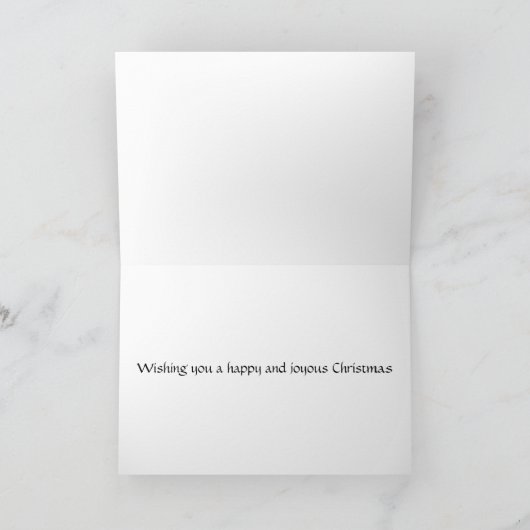 Santa-lichten Feestdagen Kaart (Binnen)