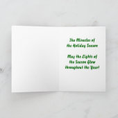 Santa Lighting Menorah Kaart (Binnen)