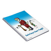 Santa Lijk Grappige Zombie Cartoon Notitieboek (Rechterzijde)