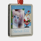 Santa Lijst Photo Ornament (Rechts)