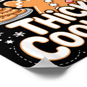 Santa Likes Thick Cookies Funny Adult Humor Ginger Poster (Hoek)