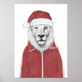 Santa lion poster (Voorkant)