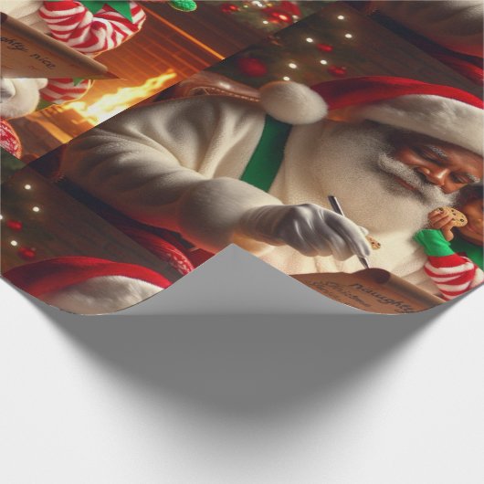 Santa List Cadeaupapier (Hoek)