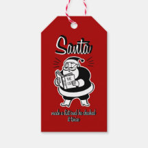 Santa List Naughty of Nice kerstcadeautags
