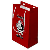 Santa List Naughty of Nice kerstcadeautas Klein Cadeauzakje (Achterkant Gekanteld)