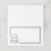 Santa Little Elf Plaatskaartje (Buitenkant ongevouwen)