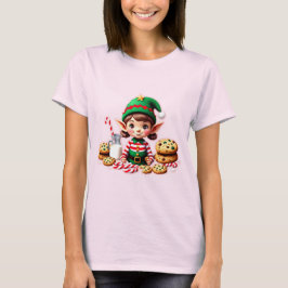 Santa Little Helper Feestelijke Kerst Elf T-shirt