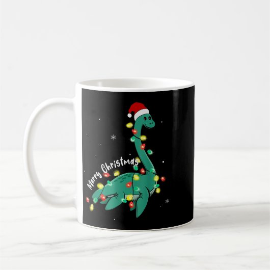 Santa Loch Ness Monster Christmas Nessie Boys Girl Koffiemok (Links)