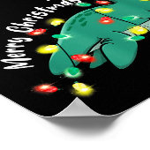 Santa Loch Ness Monster Christmas Nessie Boys Girl Poster (Hoek)