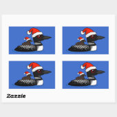 Santa Loon Rechthoekige Sticker (Vel)