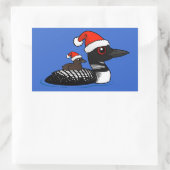 Santa Loon Rechthoekige Sticker (Tas)