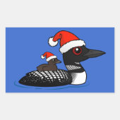 Santa Loon Rechthoekige Sticker (Voorkant)