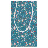 Santa Love Pattern Klein Cadeauzakje (Achterkant)