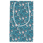 Santa Love Pattern Klein Cadeauzakje (Voorkant)