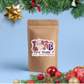 Santa Love Your Order Snap Share & Review Sticker