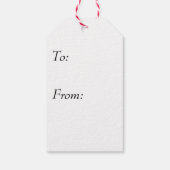 Santa Loves Cookies Cadeaulabel (Achterkant)