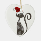 Santa Loves Katten Ornament Heart (Rechts)