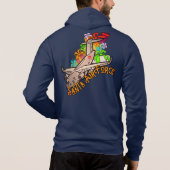 Santa, Luchtmacht, Leger Hoodie (Achterkant)