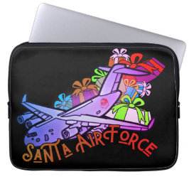 Santa, Luchtmacht, Leger Laptop Sleeve