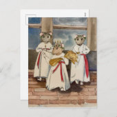 Santa Lucia en kerstgroeten Feestdagenkaart (Voorkant / Achterkant)