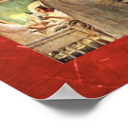 Santa Lucia Scandinavian Winter Holiday Poster (Hoek)