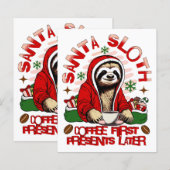 Santa luiaard nippen koffie (Voorkant / Achterkant)