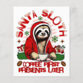 Santa luiaard nippen koffie (Achterkant)