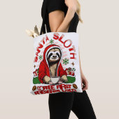 Santa luiaard nippen koffie tote bag (Dichtbij)