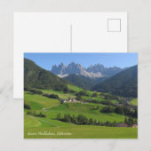 Santa Maddalena Dolomieten Briefkaart (Voorkant / Achterkant)