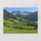 Santa Maddalena Dolomieten Briefkaart (Voorkant)