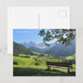 Santa Maddalena Dolomites Briefkaart (Voorkant / Achterkant)